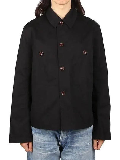 Military Inspired Shirt Oversized Jacket Black - LEMAIRE - BALAAN 2