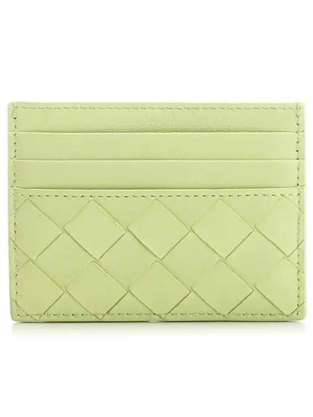 Intrecciato Leather Card Holder Green - BOTTEGA VENETA - BALAAN 2