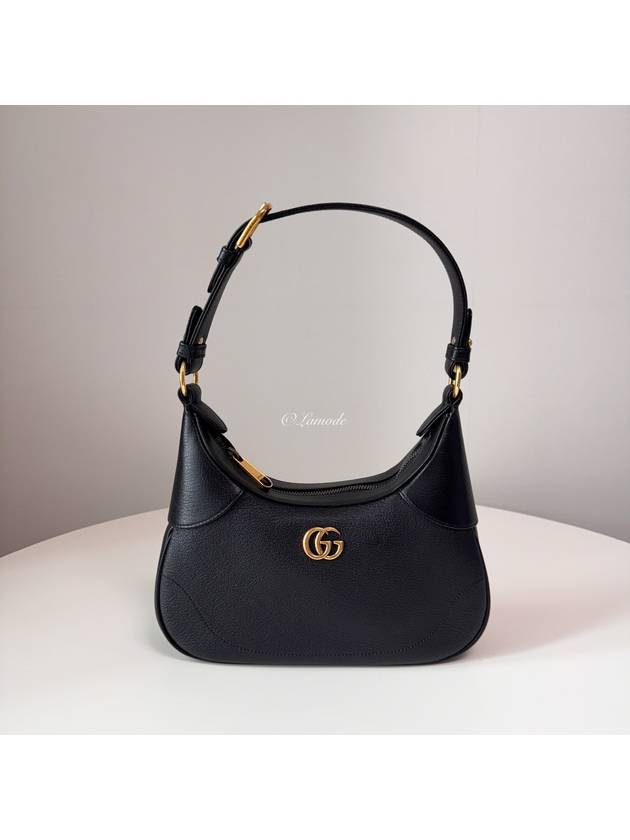 Aphrodite Small Logo Chain Shoulder Bag Black - GUCCI - BALAAN 3