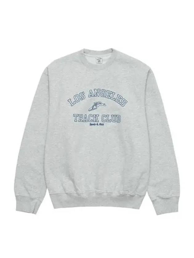 Track Club Logo Print Sweatshirt Gray - SPORTY & RICH - BALAAN 2