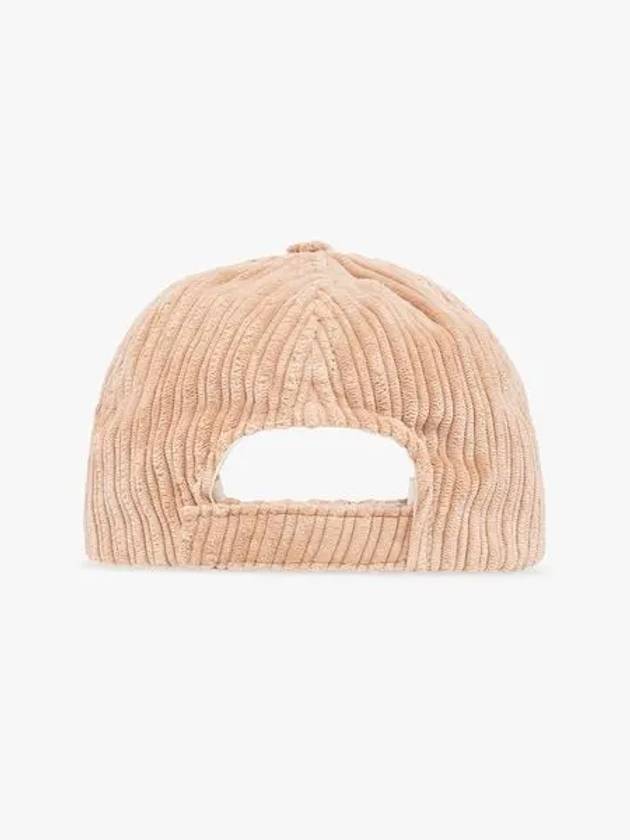 Logo Corduroy Ball Cap Pink - ISABEL MARANT - BALAAN 4