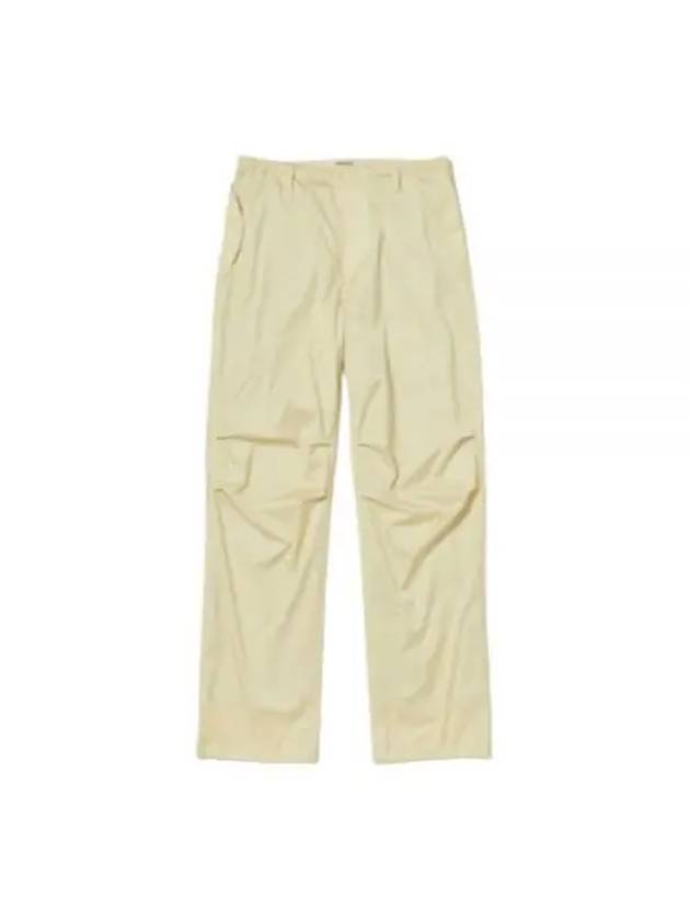 24 HARD TWIST POLYESTER SATIN LAMI AMINATE FIELD PANTS LIGHT BEIGE A24SP03SL laminated - AURALEE - BALAAN 1