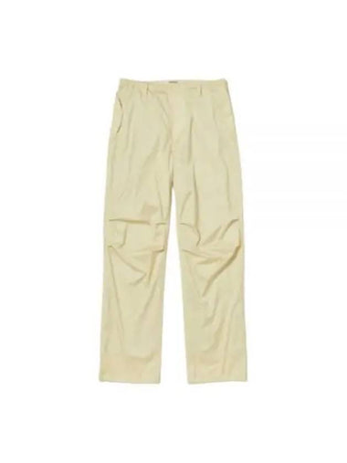 24 HARD TWIST POLYESTER SATIN LAMI AMINATE FIELD PANTS LIGHT BEIGE A24SP03SL laminated - AURALEE - BALAAN 1