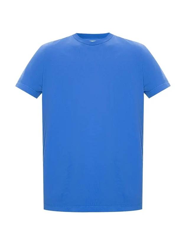 side logo short sleeve t-shirt blue - MONCLER - BALAAN 1