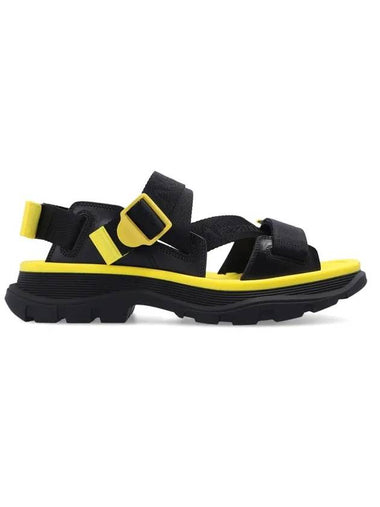 Tread Velcro Sandals Yellow Black - ALEXANDER MCQUEEN - BALAAN 1