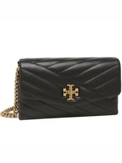 Kira Chevron Chain Long Wallet Black - TORY BURCH - BALAAN 2