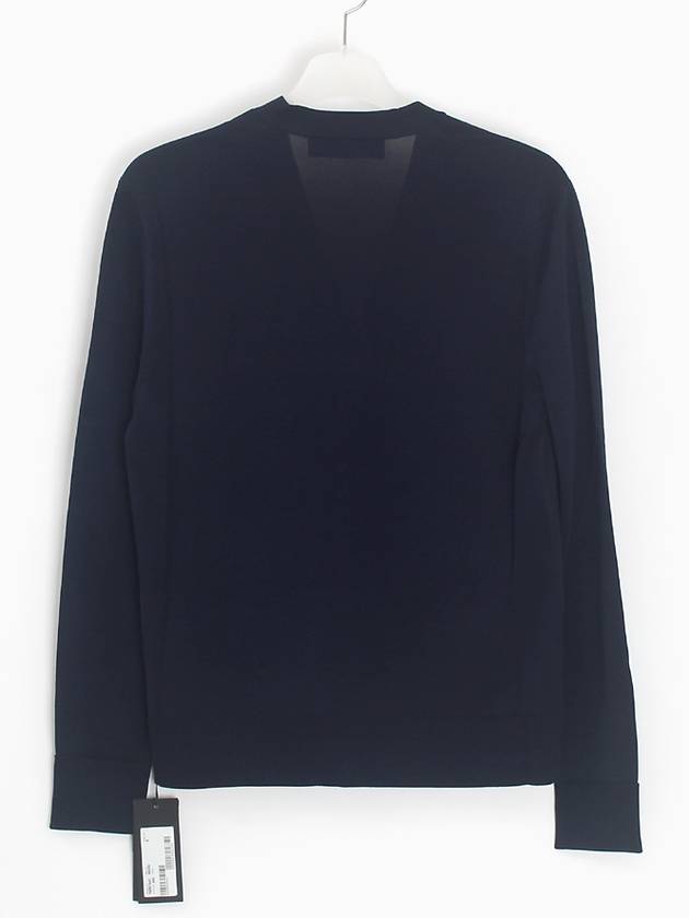 contrast panel cardigan navy - NEIL BARRETT - BALAAN.