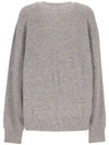 Embroidered Logo Jumper Knit Top Light Grey - ACNE STUDIOS - BALAAN 3