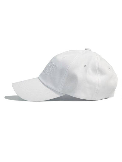 Slogan Logo Ball Cap White - CASEALOT - BALAAN 2