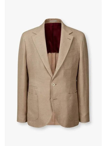 10 epoint men s patch pocket easy single jacket dark beige - BRUNELLO CUCINELLI - BALAAN 1