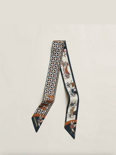 Les Voitures Nouvelles Twilly Scarf Marine - HERMES - BALAAN 2