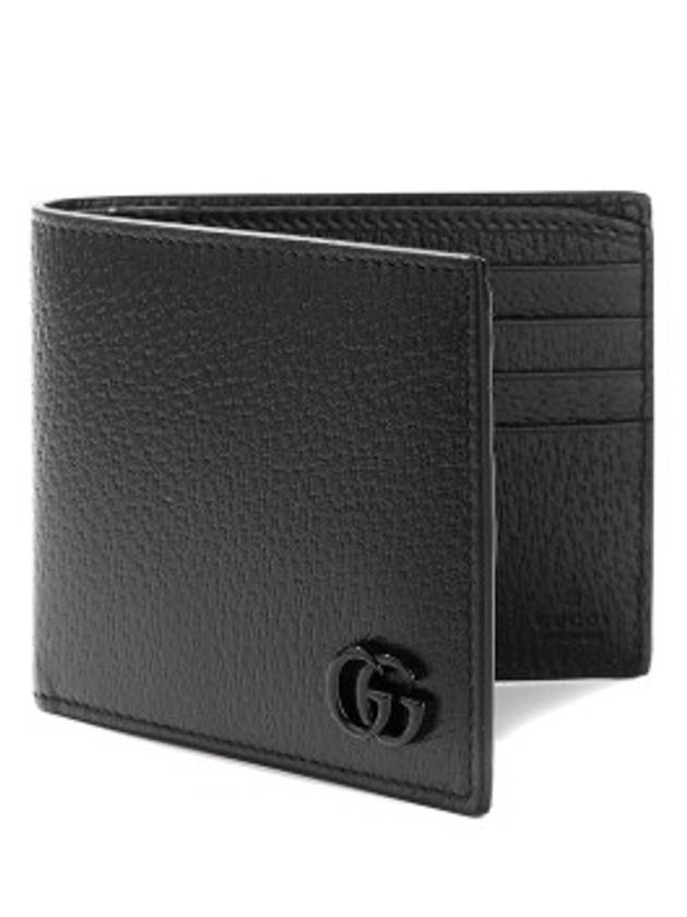 GG Marmont Leather Half Wallet Black - GUCCI - BALAAN 6