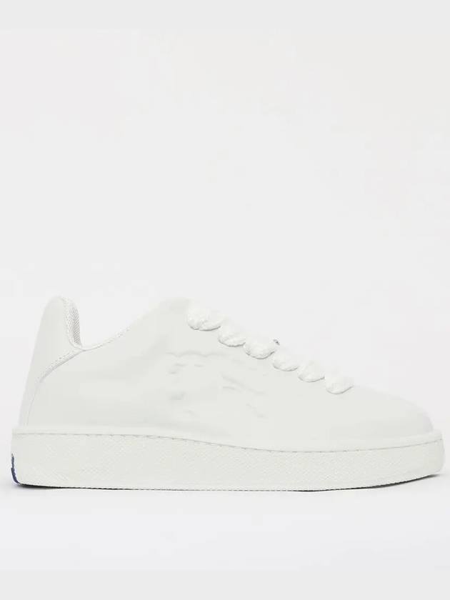 Leather Box Low-Top Sneakers White - BURBERRY - BALAAN 3