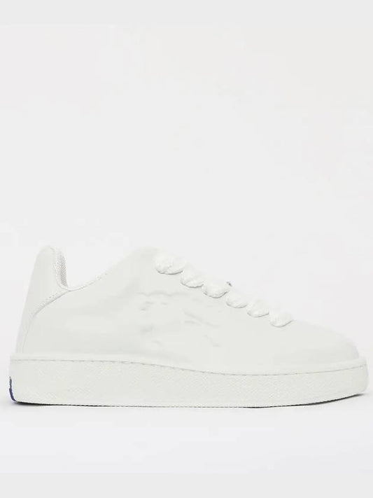 Leather Box Low-Top Sneakers White - BURBERRY - BALAAN 2