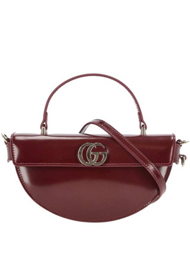 Half Moon Leather Mini Tote Bag Red - GUCCI - BALAAN 1