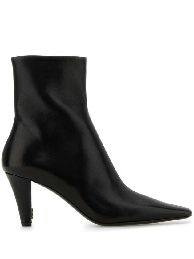 Jill Leather Ankle Boots Black - SAINT LAURENT - BALAAN 2