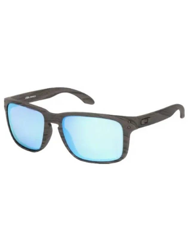 Holbrook Woodgrain Prism Deep Water Polarized Glasses Sports Sunglasses - OAKLEY - BALAAN 1