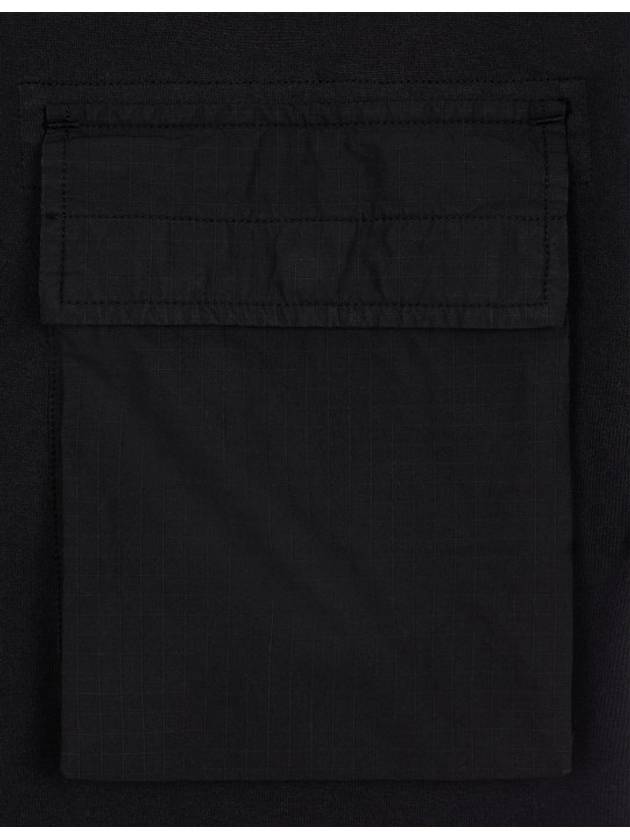 Back Logo Organic Cotton Short Sleeve T Shirt Black - STONE ISLAND - BALAAN 3