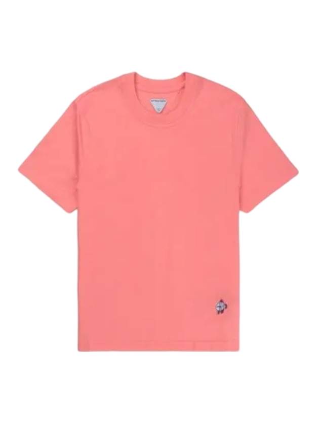 Crew Neck Short Sleeve T-Shirt Pink - BOTTEGA VENETA - BALAAN 1