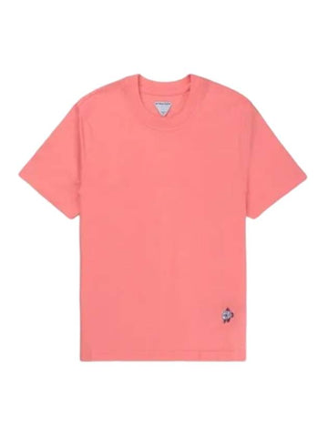 Crew Neck Short Sleeve T-Shirt Pink - BOTTEGA VENETA - BALAAN 1