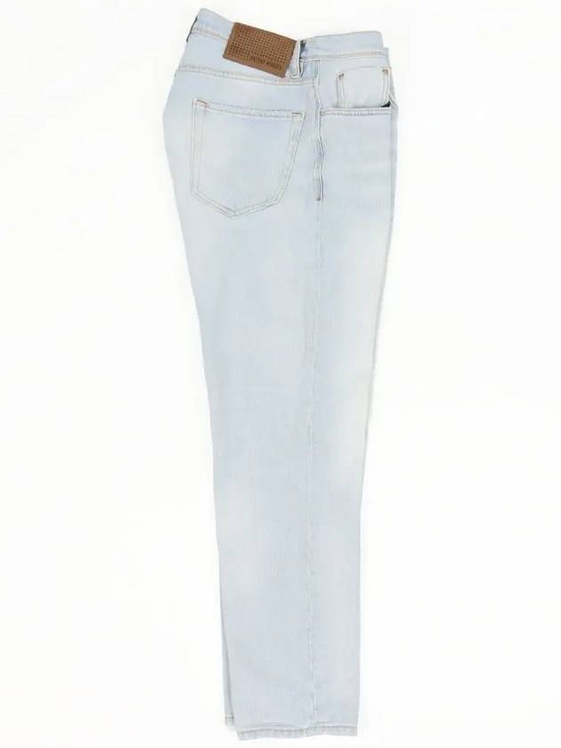 Slim fit light blue cropped denim pants JN124 - IKALOOOK - BALAAN 3