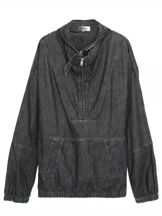 Claude denim half jacket black - ISABEL MARANT - BALAAN 1