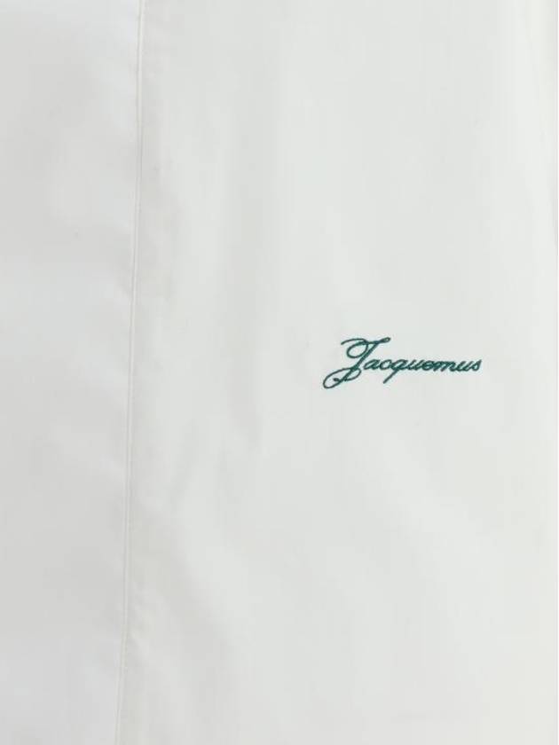 La Chemise Baseball Long Sleeve Shirt White - JACQUEMUS - BALAAN 4