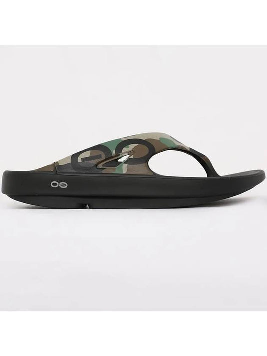 Woori Dokdo 1001 WOODLAND CAMO Men s Sandals Flip flops - OOFOS - BALAAN 1