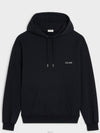 Cotton Fleece Logo Print Loose Hood Black - CELINE - BALAAN 2