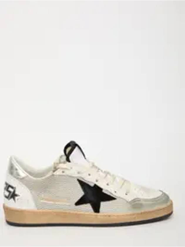 Ball Star Suede Star Laminate Low Top Sneakers Grey - GOLDEN GOOSE - BALAAN 2