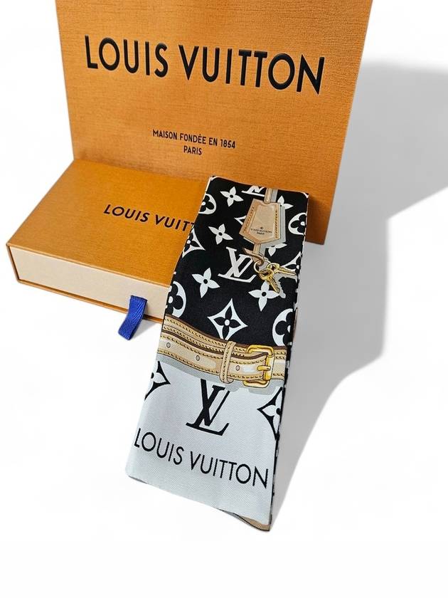 Monogram Confidential Bandeau Scarf Black - LOUIS VUITTON - BALAAN 4