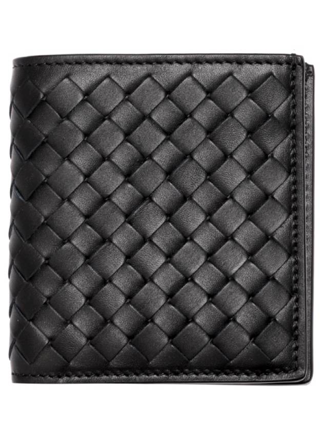 Intrecciato Small Folder Half Wallet Black - BOTTEGA VENETA - BALAAN 2