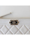 Boy mini pouch white gold AP0963 - CHANEL - BALAAN 3