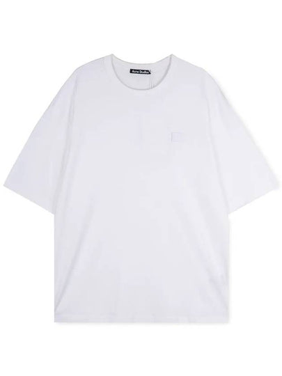 Face Patch Short Sleeve T-Shirt White - ACNE STUDIOS - BALAAN 2