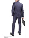 Striped Slim Fit Suit Navy - GIVENCHY - BALAAN 5