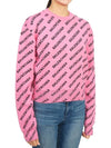 Mini All-Over Logo Knit Top Pink - BALENCIAGA - BALAAN 4