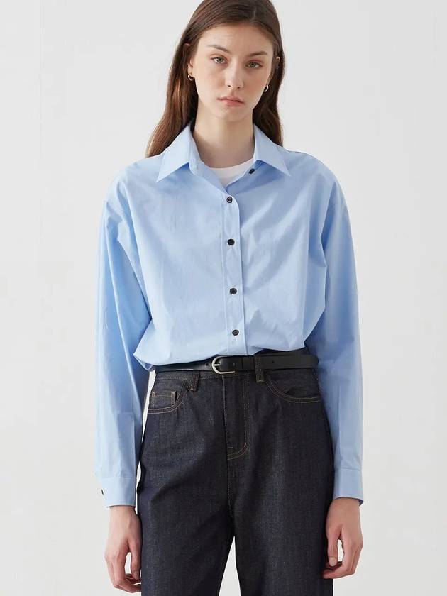 Button basic oxford shirt sky blue - LESEIZIEME - BALAAN 2