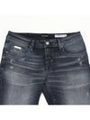 Roll-up dark blue spandex jeans - IKALOOOK - BALAAN 4