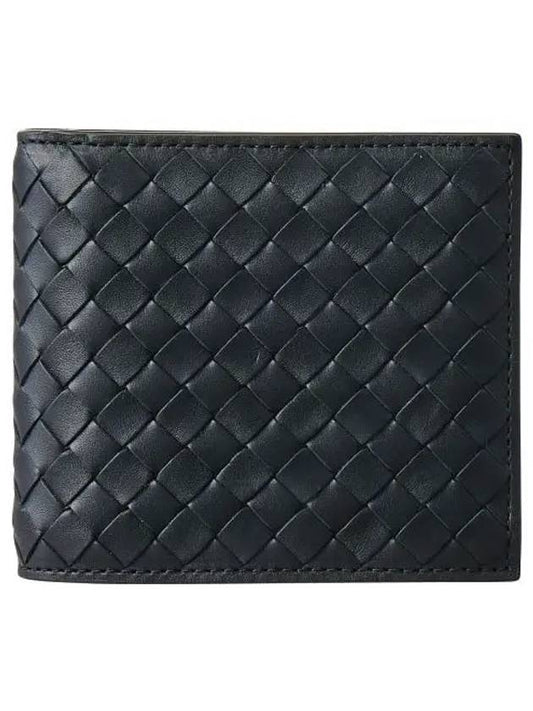 Intrecciato Weaving Half Wallet Black - BOTTEGA VENETA - BALAAN 2