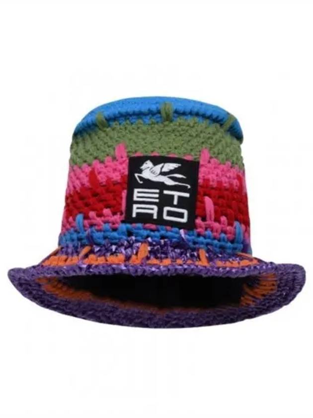 Crochet bucket hat multi yellow 16158 - ETRO - BALAAN 1