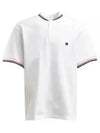 Embroidered Logo Short Sleeve Polo Shirt White - NEEDLES - BALAAN 2