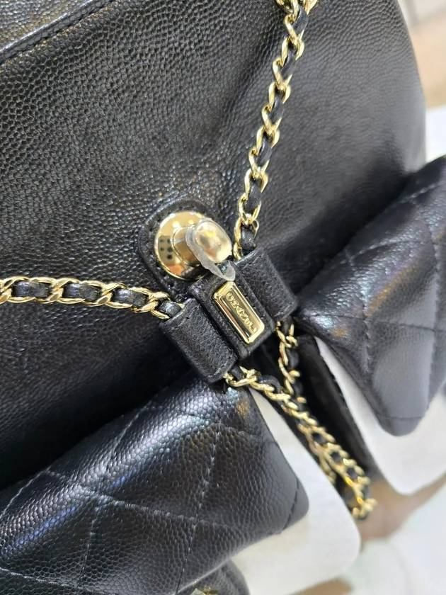 Duma Backpack Caviar Two Pocket Medium Gold AS3860 - CHANEL - BALAAN 6