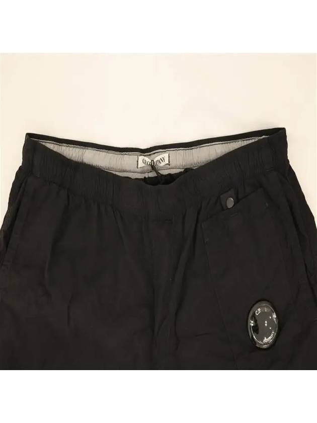 Men's Lens Patch Swim Shorts Black - CP COMPANY - BALAAN.