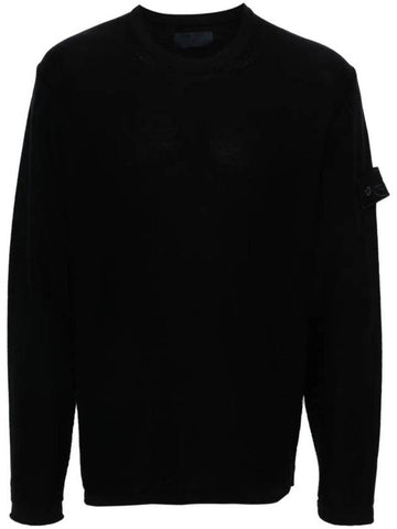 Ghost Piece Knit Top Navy - STONE ISLAND - BALAAN 1