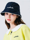 Ribbon tie nylon bucket hat NAVY - MONBIRDIE GOLF - BALAAN 7