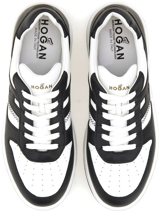 perforated low-top sneakers black - HOGAN - BALAAN 8