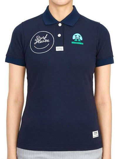 SG Polo Short Sleeve T-Shirt Navy - HORN GARMENT - BALAAN 2