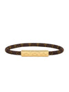 LV Confidential Canvas Bracelet Gold Brown - LOUIS VUITTON - BALAAN 1