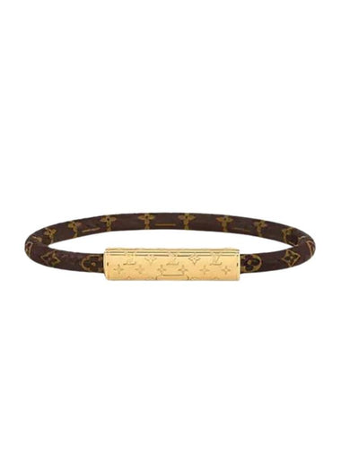 LV Confidential Canvas Bracelet Gold Brown - LOUIS VUITTON - BALAAN 1