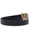 DG Gold Hardware Belt Black - DOLCE&GABBANA - BALAAN.